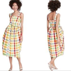 Christopher John Rogers Multi color Plaid Dress 4